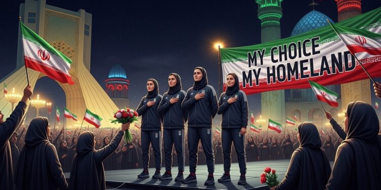 Léquipe féminine de football dIran ovationnée à Téhéran après son retour dAustralie où des demandes dasile ont marqué la Coupe dAsie Un accueil patriotique chargé de symboles   Viral Mag