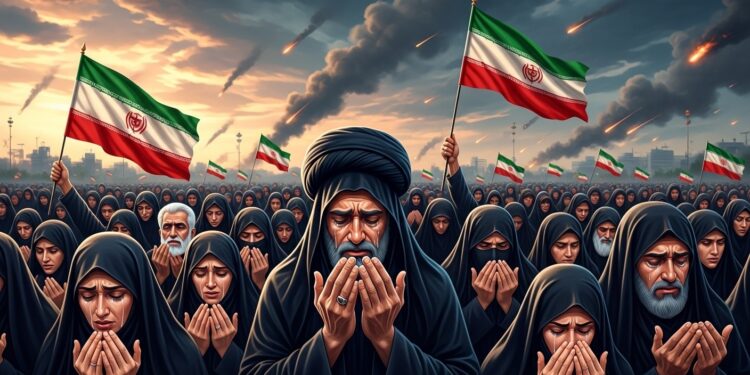 Des milliers dIraniens se rassemblent pour la prière du vendredi en pleine guerre rendant hommage au guide suprême assassiné Scènes émouvantes à Téhéran et ailleurs malgré les frappes incessantes   Viral Mag