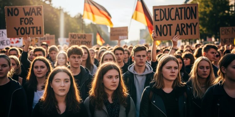 Des milliers de lycéens allemands manifestent contre le service militaire et le renforcement de la Bundeswehr Décryptage de cette mobilisation pacifiste sous le soleil de Berlin   Viral Mag