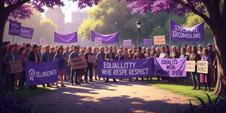 Le 8 mars 2025 des milliers de personnes ont manifesté en Espagne et en France pour les droits des femmes contre les violences et lextrême droite Gisèle Pelicot symbole à Paris   Viral Mag