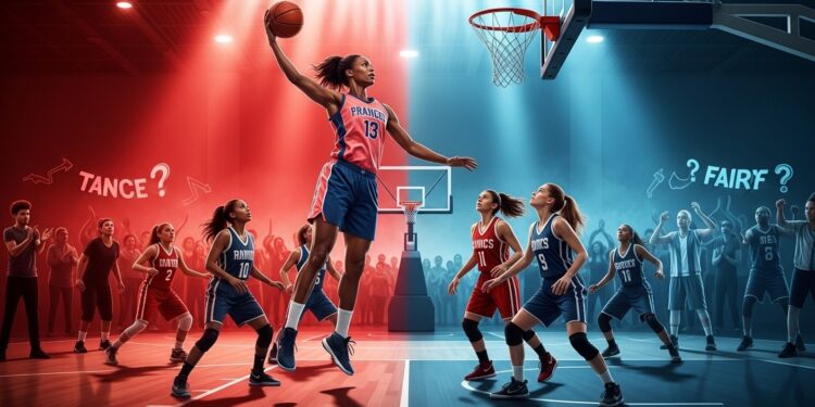Découvrez pourquoi la domination écrasante de Julie Tetart joueuse transgenre en Ligue 2 enflamme le basket français  équité sportive risques de blessures et inclusion au cœur dun débat passionné et complexe   Viral Mag
