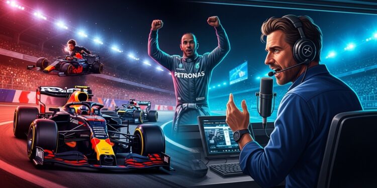 Julien Fébreau voix emblématique de la F1 sur Canal+ révèle ses préférences entre Verstappen et Hamilton avant le GP dAustralie 2026 Un éclairage passionnant sur deux légendes   Viral Mag
