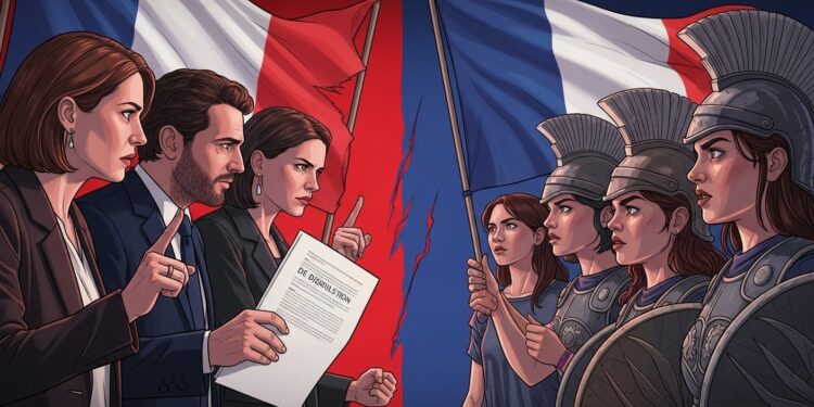 La France Insoumise demande la dissolution judiciaire du Collectif Némésis accusé de liens extrémistes et dinstrumentalisation du féminisme Décryptage dune polémique explosive sur la liberté et la sécurité des femmes   Viral Mag