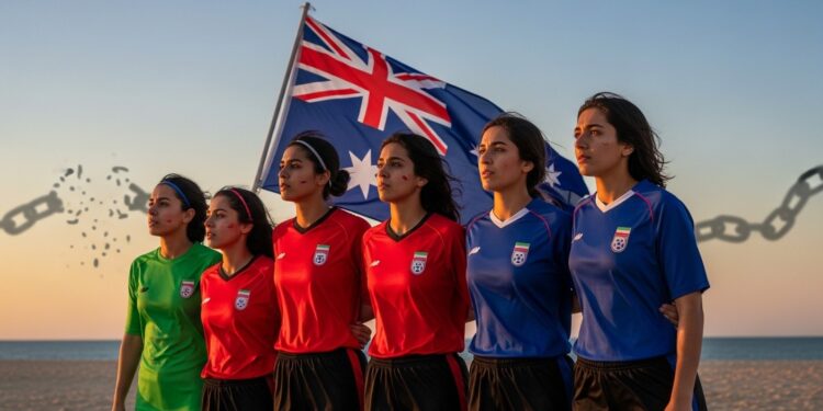 LAustralie octroie lasile à cinq joueuses iraniennes de football après leur refus de chanter lhymne national en pleine guerre Un geste humanitaire fort face aux menaces de persécution   Viral Mag