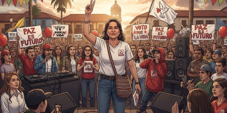 En Colombie les ex Farc du parti Comunes affrontent pour la première fois le vote populaire sans sièges réservés Sandra Ramírez en campagne pour sauver leur présence au Parlement   Viral Mag