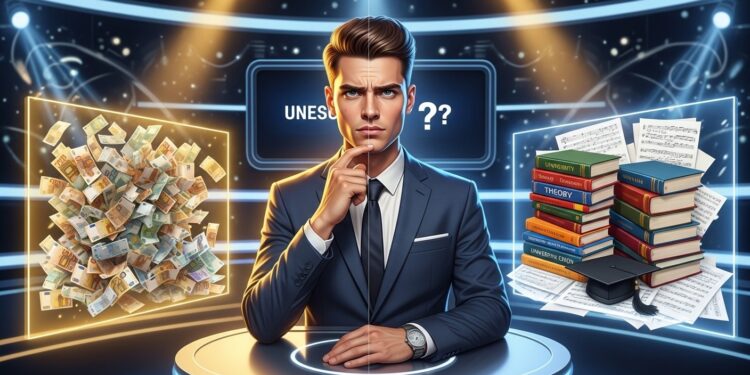 Les 12 Coups de Midi : Cyprien Face à un Choix Déchirant - Viral Mag Cyprien maître incontesté des 12 Coups de Midi avec plus de 757 000 € gagnés pourrait bientôt quitter lémission pour ses études et sa passion pour la musique Un dilemme poignant se profile Viral Mag