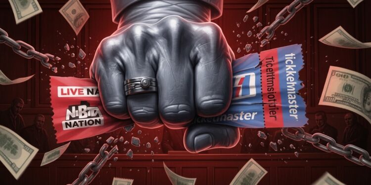 Le gouvernement américain attaque Live Nation et Ticketmaster pour abus de position dominante sur les frais de billetterie de concerts Procès en cours à New York et possible démantèlement du géant   Viral Mag