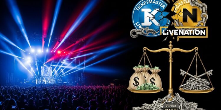Live Nation conclut un accord avec le DOJ évitant la scission de Ticketmaster Indemnités cessions de salles et plafonnement des frais  détails et controverses   Viral Mag