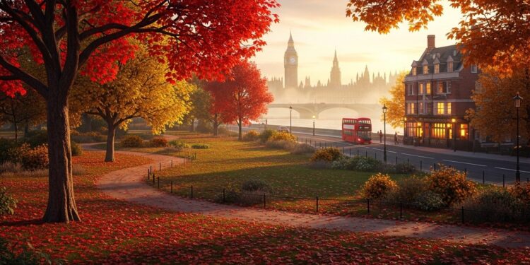 Découvrez pourquoi lautomne est la plus belle saison pour visiter Londres  feuillages flamboyants météo douce festivals cinéma Bonfire Night et débuts des fêtes de Noël Guide complet 2026   Viral Mag