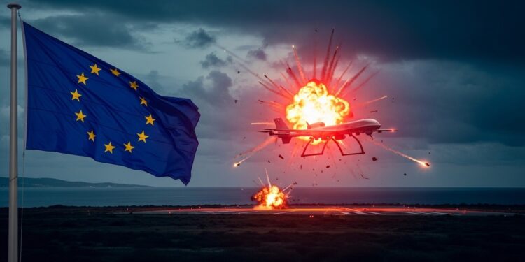 L’UE Face à l’Attaque de Drones à Chypre : Défense Mutuelle en Vue ? - Viral Mag LUE envisage dactiver sa clause de défense mutuelle après une frappe de drone sur une base britannique à Chypre Solidarité européenne testée face à lescalade régionale Décryptage complet Viral Mag
