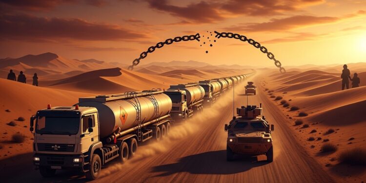 Mali : Libération de Jihadistes pour Sauver l’Approvisionnement en Carburant - Viral Mag Au Mali plus de 100 jihadistes présumés libérés en échange dune trêve sur les attaques de convois de carburant Découvrez les détails de cet accord fragile qui soulage Bamako asphyxié économiquement Viral Mag