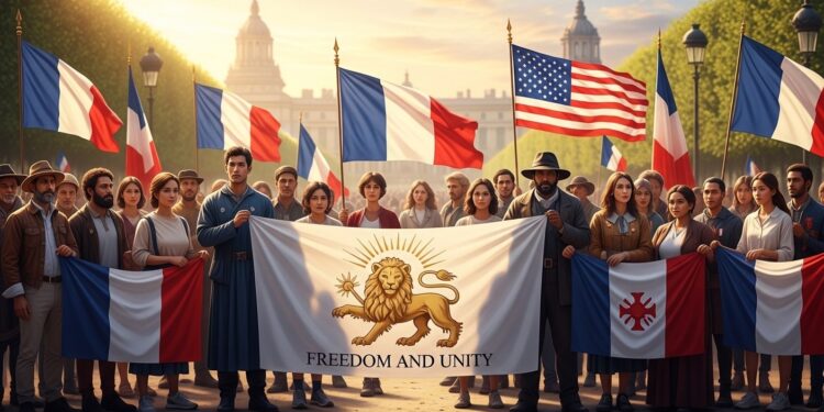 Des milliers de manifestants à Paris expriment leur opposition à la République islamique dIran suite aux frappes israélo américaines Soutien à Reza Pahlavi espoirs de changement et voix dissidentes   Viral Mag