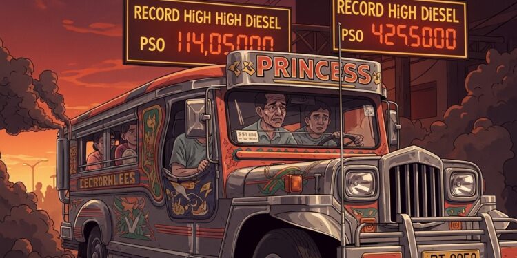 À Manille les chauffeurs de jeepneys peinent à survivre avec la hausse record des prix du diesel liée à la crise au Moyen Orient Témoignages poignants et impacts sur le quotidien des familles philippines   Viral Mag