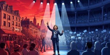 Découvrez le moment émouvant où Laurent Delahousse révèle en direct la grossesse de Joséphine Japy sur France 2 Une annonce inattendue lors de la promotion de son film intime Qui brille au combat   Viral Mag