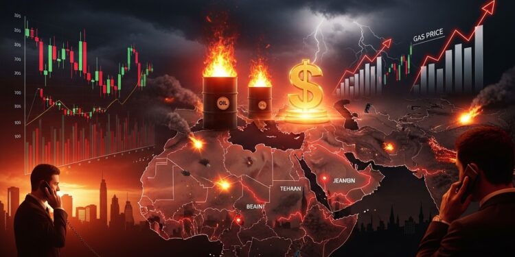 Les Bourses oscillent face à lescalade au Moyen Orient Pétrole et gaz flambent dollar refuge rendements obligataires en hausse  analyse des impacts économiques immédiats   Viral Mag