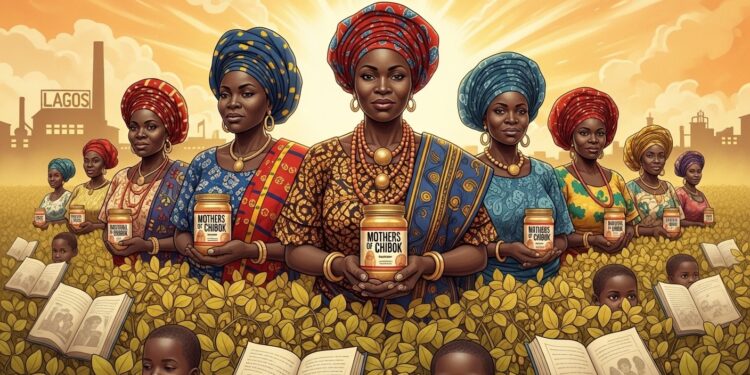 Douze ans après lenlèvement tragique des lycéennes de Chibok des mères nigérianes transforment leurs récoltes en beurre de cacahuètes sous la marque Mothers of Chibok pour financer lécole de leurs enfants et défier lobscurantisme   Viral Mag