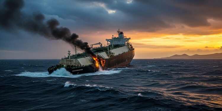 Découvrez comment la NOC et Eni gèrent lépave du méthanier Arctic Metagaz endommagé en Méditerranée Risques environnementaux et opération complexe de remorquage vers un port libyen expliqués   Viral Mag