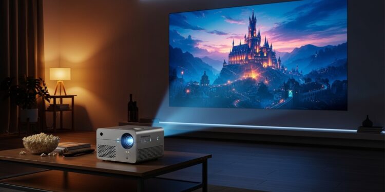 Découvrez comment ce mini vidéoprojecteur portable Wowlink W210 transforme votre salon en véritable salle de cinéma 4K à seulement 6599 € Compact WiFi 6 applications intégrées  le bon plan à saisir    Viral Mag