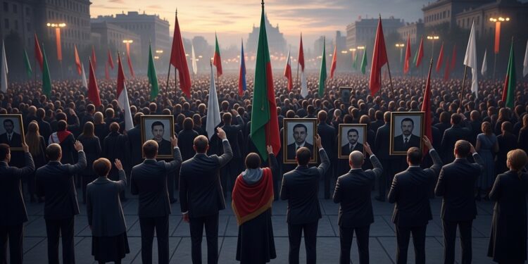 À Beyrouth des milliers de partisans du Hezbollah ont pleuré la mort dAli Khamenei tué dans une opération américano israélienne Le Liban craint une escalade régionale malgré les assurances internationales   Viral Mag