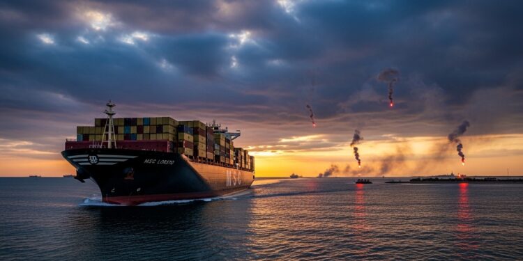 MSC Interrompt ses Routes vers le Golfe Persique - Viral Mag Le géant MSC déroute tous ses navires vers le Golfe en raison de la guerre au Moyen Orient impose 800$ par conteneur et déclare fin de voyage Impacts majeurs sur le commerce mondial Viral Mag