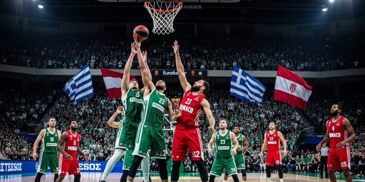 Panathinaïkos Monaco : Choc Crucial pour les Playoffs en Euroligue - Viral Mag Ce vendredi 27 mars 2026 Panathinaïkos reçoit Monaco au Telekom Center dans un match décisif de la 34e journée dEuroligue Deux équipes à 19 14 se disputent une place directe en playoffs Analyse complète enjeux et pronostics Viral Mag