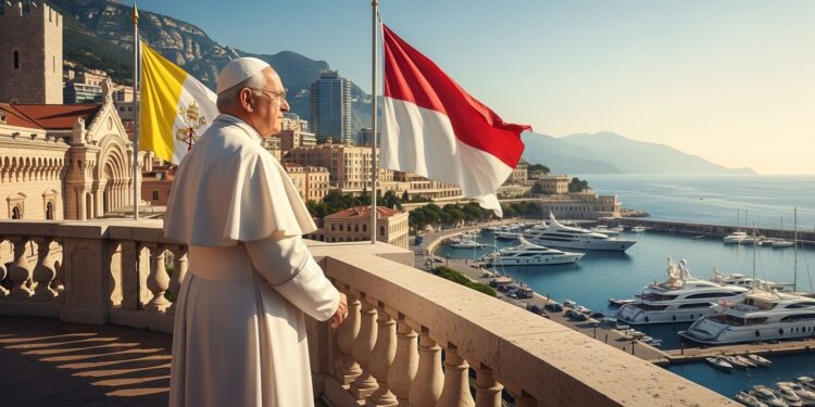 Le pape Léon XIV effectue samedi une visite éclair à Monaco première dun souverain pontife dans la principauté à lère moderne Entre faste princier et message social découvrez les enjeux de ce déplacement unique   Viral Mag