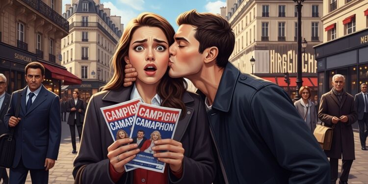 Théa Fourdrinier candidate à la mairie du VIIIe arrondissement de Paris a été embrassée de force alors quelle tractait Un fait qui révèle les violences sexistes persistantes en politique   Viral Mag