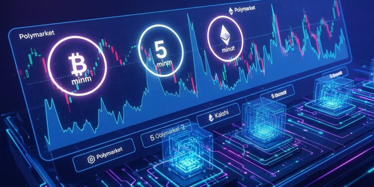 Paris de 5 Minutes sur Crypto : Explosion sur Polymarket et Kalshi - Viral Mag Les paris ultra courts de 5 minutes sur Bitcoin et Ethereum dominent les volumes sur Polymarket et Kalshi Une nouvelle vague spéculative mêlant IA bots et régulation questionne lavenir des prédictions crypto Viral Mag