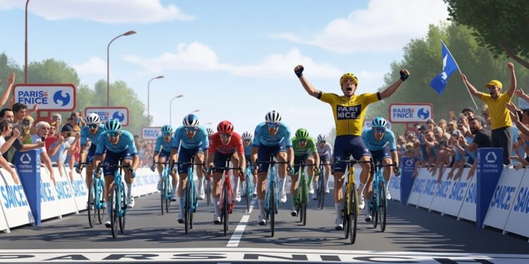 Découvrez la 2e étape de Paris Nice 2026 entre Épône et Montargis  187 km plats idéaux pour sprinteurs Lamperti porte le maillot jaune après sa victoire éclatante Parcours favoris et enjeux   Viral Mag