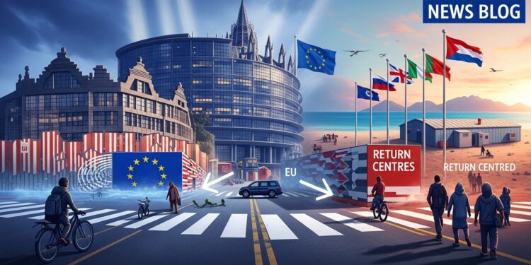 Parlement Européen Valide Hubs de Retour pour Migrants - Viral Mag Le Parlement européen approuve un durcissement majeur de la politique migratoire avec la création de hubs de retour hors UE Découvrez les enjeux les réactions et les implications pour lEurope Viral Mag