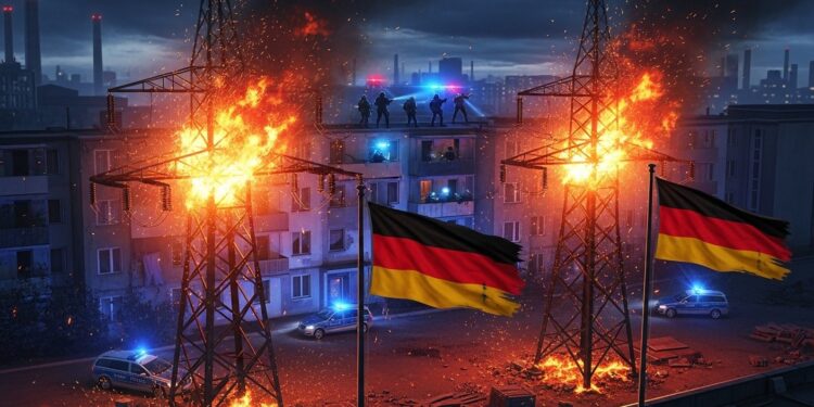 La police allemande a perquisitionné chez quatre suspects dans laffaire dun incendie criminel de pylônes à Berlin en septembre qui a causé une vaste coupure délectricité Enquête en cours sur ce sabotage présumé antimilitariste   Viral Mag