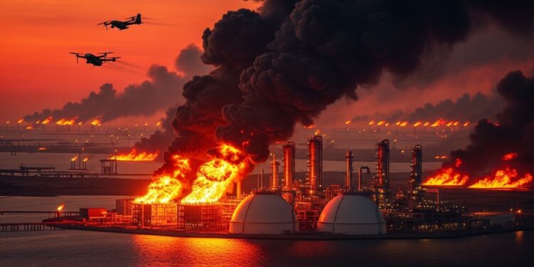 Le pétrole flambe à plus de 114 dollars après des attaques sur des sites saoudiens qataris et iraniens Lescalade au Moyen Orient menace léconomie mondiale  détails et conséquences immédiates   Viral Mag