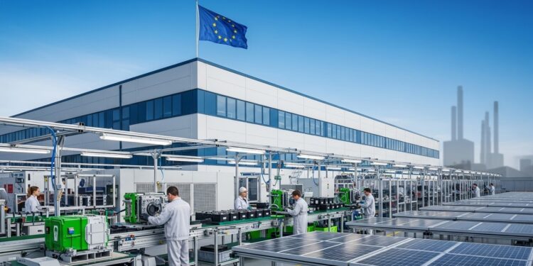 Plan Made in Europe : Bruxelles Accélère sa Réindustrialisation - Viral Mag Bruxelles dévoile sa loi daccélération industrielle avec préférence européenne pour contrer la Chine relancer lauto et décarboner les secteurs clés Un tournant protectionniste Viral Mag