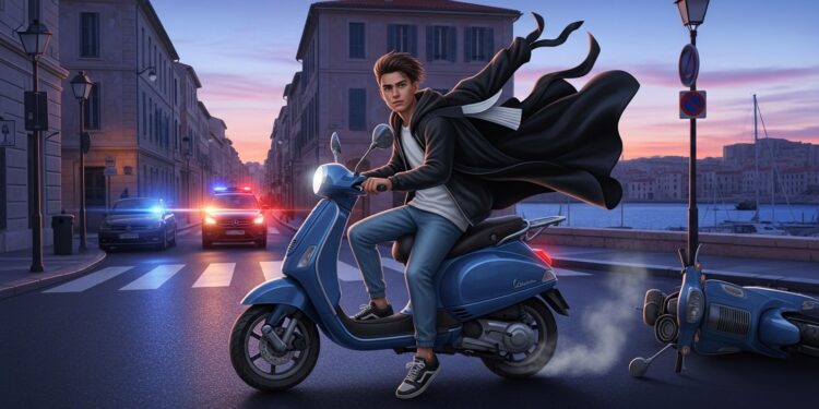 À Marseille linfluenceur Popoye vole un scooter à un avocat jette sa robe et se fait interpeller après panne Récit dune cavale virale qui tourne mal   Viral Mag