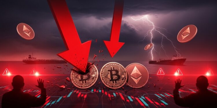 Découvrez les raisons de la baisse du marché crypto aujourdhui  rejet Bitcoin à 74k expiration options massive tensions Iran Hormuz et blocage CLARITY Act Analyse complète   Viral Mag