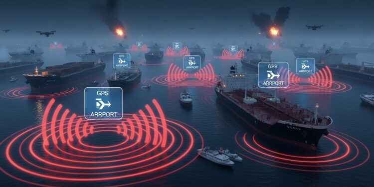 Depuis le début du conflit au Moyen Orient plus de mille navires dans le Golfe et le Golfe dOman subissent un brouillage GPS massif Découvrez pourquoi ces perturbations rendent la navigation périlleuse et menacent le trafic maritime mondial   Viral Mag