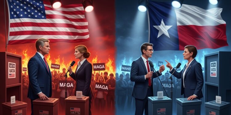 Les primaires au Texas ce mardi dessinent les stratégies pour les midterms Cornyn vs Paxton chez les républicains Crockett vs Talarico chez les démocrates  qui lemportera dans cet État clé    Viral Mag