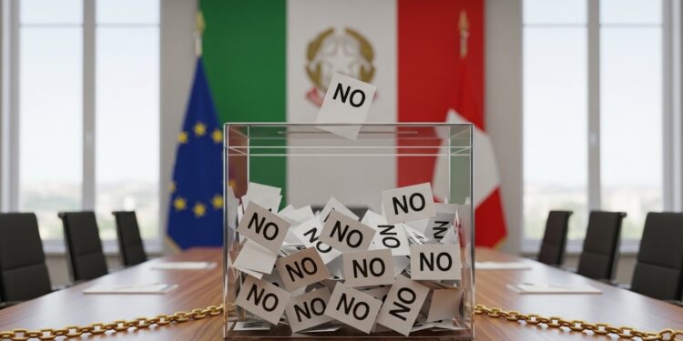 En Italie le non lemporte avec plus de 54 aux résultats partiels du référendum sur la réforme judiciaire de Giorgia Meloni Un revers majeur pour le gouvernement sans menace immédiate sur sa stabilité   Viral Mag