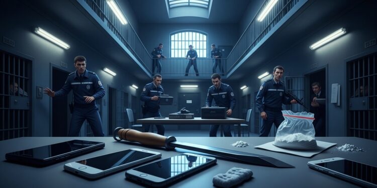 À la maison darrêt de Rouen une journée sous haute tension révèle téléphones cocaïne et arme artisanale saisis avec deux agressions violentes Plongée dans les défis sécuritaires des prisons françaises   Viral Mag