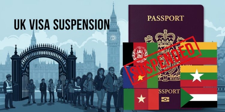 Le Royaume Uni suspend visas étudiants pour Afghans Camerounais Birmans Soudanais et visas travail Afghans face aux abus et explosion des demandes dasile via voies légales Décision inédite   Viral Mag