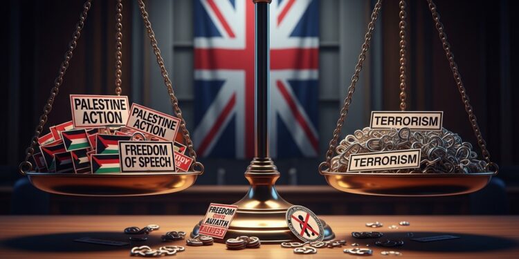 La justice britannique ajourne les procès des soutiens de Palestine Action jusquà fin juillet suite à la qualification de disproportionnée de linterdiction du groupe comme terroriste Un tournant majeur pour la liberté dexpression   Viral Mag