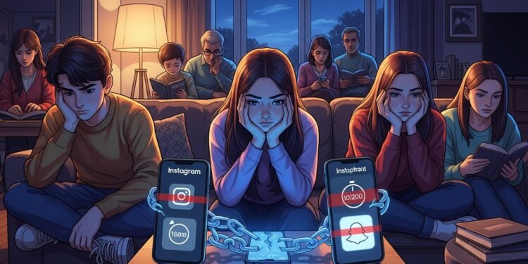 Le gouvernement britannique lance un pilote ambitieux avec 300 adolescents soumis à des restrictions sur les réseaux sociaux Impact sur sommeil école et vie familiale  découvrez les détails de cette initiative inédite   Viral Mag