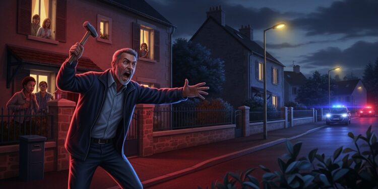 À Soissons un homme de 52 ans connu pour troubles psychiatriques menace ses voisins avec un marteau en criant Allah Akbar Interpellé armé dun couteau lincident ravive les débats sur santé mentale et sécurité   Viral Mag