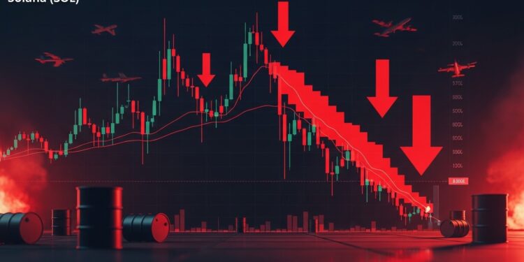 Le prix de Solana forme un drapeau baissier alarmant en mars 2026 Entre tensions géopolitiques US Iran chute des revenus réseau et indicateurs techniques négatifs un crash est il imminent  Analyse complète   Viral Mag