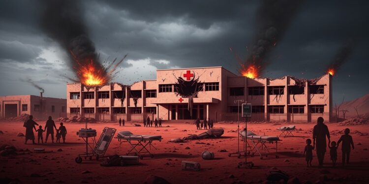 Tragédie au Soudan  une frappe sur un hôpital dEl Daein fait 64 morts dont 13 enfants LOMS alerte sur la crise humanitaire majeure et appelle à protéger civils et soignants   Viral Mag