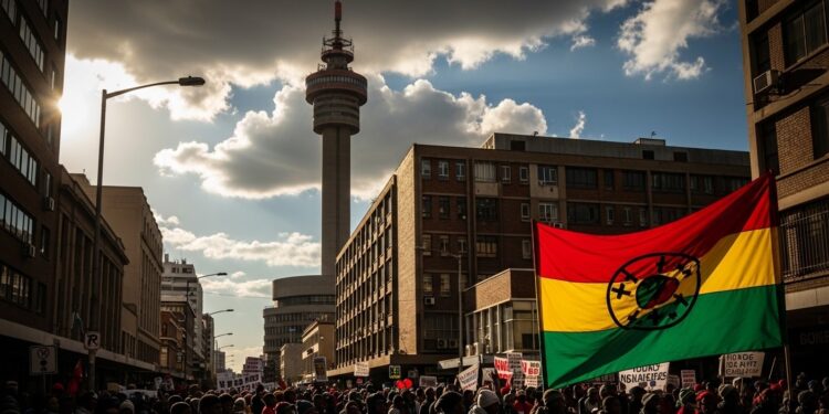 Des milliers de Sud Africains manifestent à Johannesburg contre les pressions de ladministration Trump et son ambassadeur qualifié de dérangé Un cri pour la souveraineté et la dignité nationale   Viral Mag