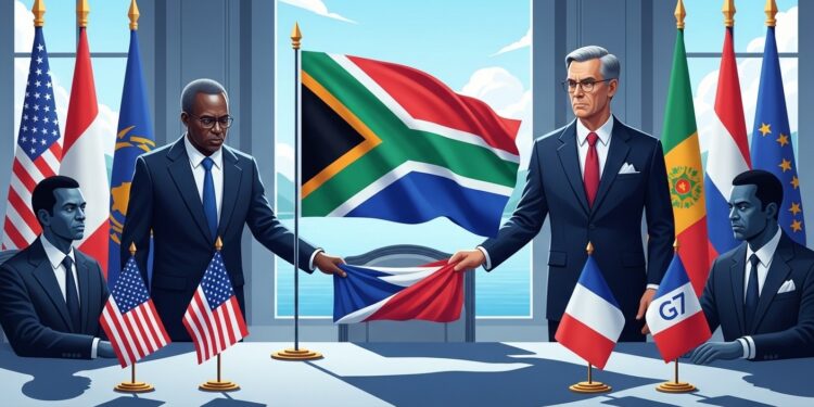 Tensions Diplomatiques : Afrique du Sud Exclue du G7 - Viral Mag LAfrique du Sud a été écartée du prochain sommet du G7 en France suite à des pressions américaines Découvrez les raisons derrière cette décision et ses répercussions sur les relations internationales Viral Mag