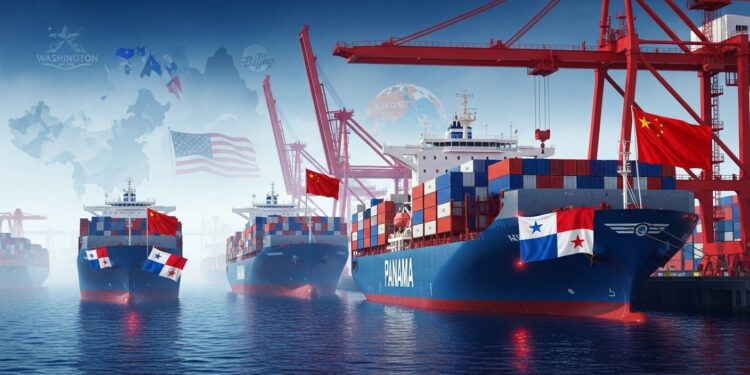 Tensions USA-Chine : Navires Panaméens Bloqués en Ports Chinois - Viral Mag Les États Unis accusent Pékin de retenir des navires sous pavillon panaméen après la reprise par le Panama de ports du canal Une escalade qui pèse sur le commerce mondial et précède le sommet Trump Xi Viral Mag