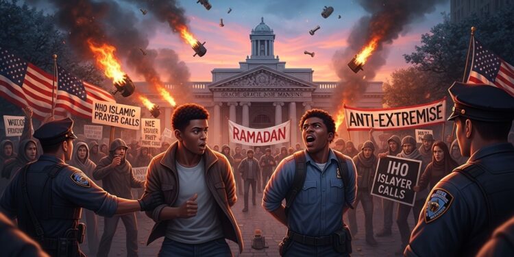 Deux engins artisanaux lancés lors dune manifestation anti islam à New York visant des patriotes Arrestations dAmir Belat et Ibrahim Nic Tensions explosives pendant le Ramadan   Viral Mag