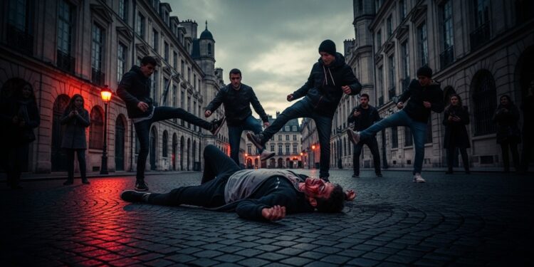 Toulouse : Violente Agression au Capitole, Peines Clémentes - Viral Mag À Toulouse un piéton est victime dun tabassage sauvage après un croche pied gratuit Cinq agresseurs impliqués deux condamnés à un an ferme sous bracelet électronique Détails choquants et questions sur la justice Viral Mag